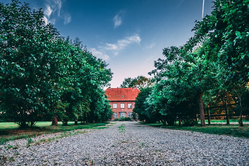 Gravel driveway